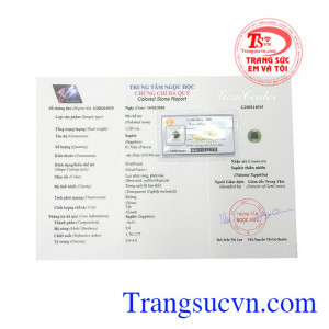 Sapphire trong suốt thiên nhiên