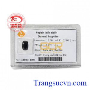 Sapphire tự nhiên là một sản phẩm đá ép vỉ màu sắc đẹp mắt, cao cấp.