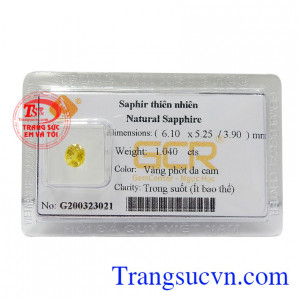 Sapphire vàng ép vỉ an yên với vẻ đẹp lấp lánh như ánh mặt trời thường được sử dụng để gắn lên mặt dây, nhẫn, hoa tai đeo sang trọng, thời trang và quý phái