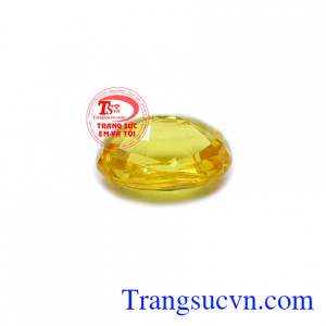 Sapphire vàng ép vỉ hạnh phúc màu sắc đẹp, chất lượng cao, có giấy kiểm định đá quý đảm bảo