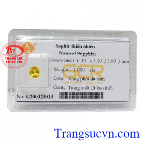 Sapphire vàng ép vỉ quyền lực chứa các sức mạnh vĩ đại là niềm tin, hi vọng và tình yêu