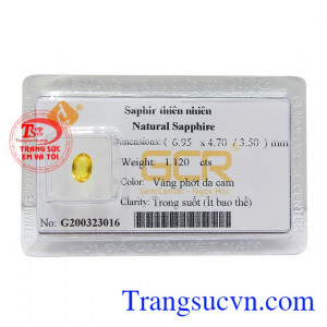 Sapphire vàng thiên nhiên chung thủy giúp tình yêu trở nên bền chặt, thăng hoa và hạnh phúc