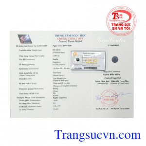 Viên saphir thích hợp làm mặt dây hoặc mặt nhẫn cho nữ. Viên saphir thiên nhiên đẹp