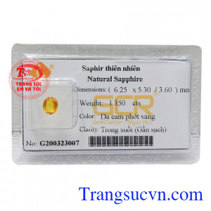 Viên sapphire vàng hưng thịnh là viên đá chứa nguồn năng lượng dồi dào tích tụ hàng nghìn năm giữa thiên nhiên