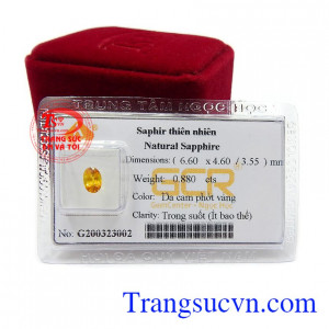 Sapphire vàng là viên đá mang lại sự thành công, giàu sang và những điều tốt đẹp