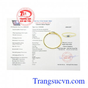 Vòng tay Sapphire độc đáo
