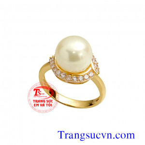 Nhẫn ngọc trai nước mặn