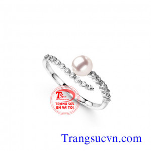Nhẫn nữ ngọc trai đẹp