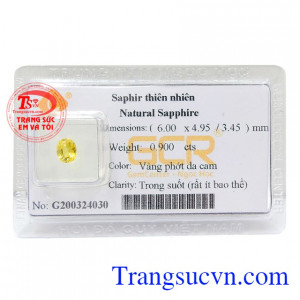 Sapphire thiên nhiên quyền lực mâng màu sắc của ánh mặt trời, là biểu tượng mang lại sự sáng suốt, minh mẫn và sư lãnh đạo khôn ngoan của con người