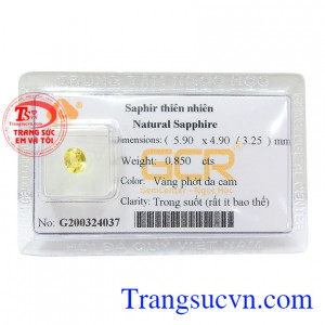 Sapphire vàng ép vỉ đẳng cấp không chỉ là viên đá mang lại tài lộc, may mắn và bình an mà nó còn có tác dụng củng cố địa vị và đẳng cấp của người đeo