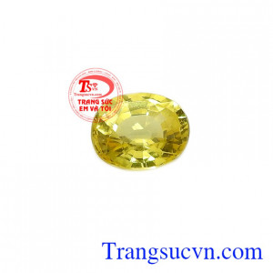 Sapphire vàng ép vỉ đẳng cấp thường được gắn lên các loại trang sức đeo vừa sang trọng vừa như lá bùa hộ mệnh may mắn