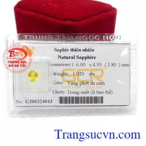 Sapphire vàng giúp tâm trí sáng suốt, đưa ra những quyết định đúng đắn nên rất được các nhà lãnh đạo, doanh nhân ưa chuộng