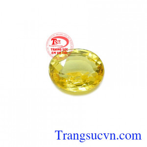 Sapphire vàng may mắn bình an là biểu tượng của tài lộc, may mắn và bình an, là lá bùa hộ mệnh của mỗi người