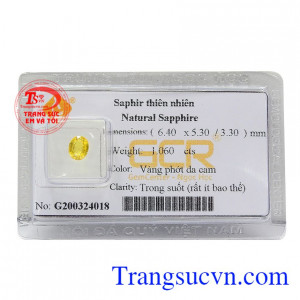 Sapphire vàng thiên nhiên ánh dương với vẻ đẹp lấp lánh của ánh mặt trời nên từ xa xưa đến nay đã rất được con người ưa chuộng.