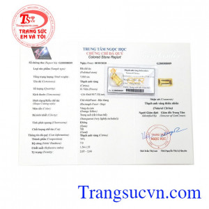 Sản phẩm hợp với người mệnh kim và mệnh thổ. Đá ép vỉ thạch anh vàng chữ nhật