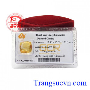 Đá ép vỉ thạch anh vàng tài lộc thích hợp với nhiều độ tuổi.