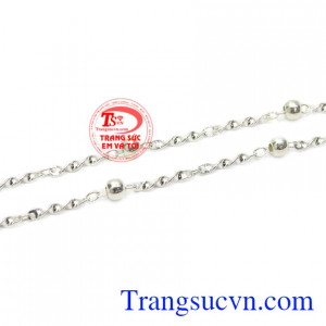 Dây chuyền bạc nữ trẻ trung chất lượng.