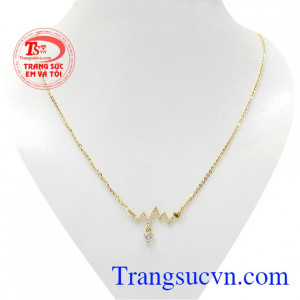 Dây chuyền nhịp đập trái tim là một sản phẩm mới với thiết kế độc đáo tạo nét thu hút cho phái đẹp.