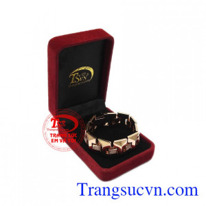 Sản phẩm được bảo hành uy tín, giao hàng toàn quốc. Lắc tay vàng hồng thời trang