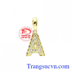 Mặt dây chữ A đẹp