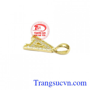 Kiểu dáng trẻ trung, hợp thời trang phù hợp với nhiều độ tuổi. Mặt dây chữ A đẹp