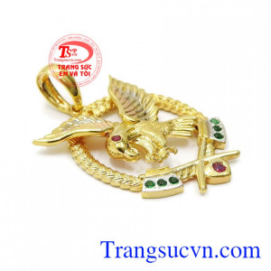 Mặt dây chuyền nam đại bàng hợp thời trang đẳng cấp, sản phẩm nam tính hợp phong thủy.