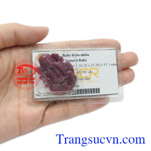 Mặt phật quan âm ruby chất lượng
