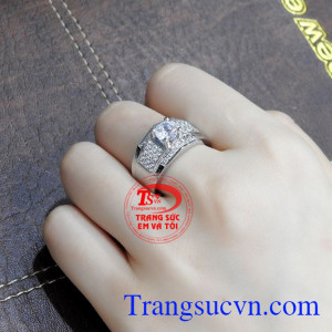 Trang sức Em và Tôi nhận đặt thiết kế 3D các sản phẩm trang sức theo yêu cầu của từng khách hàng,Nhẫn nam vàng trắng kiểu cách