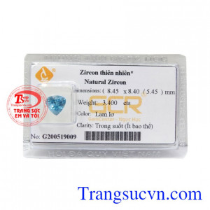 Viên Zircon phát lộc mang lại nhiều may mắn cho người dùng, có giấy kiểm định uy tín.