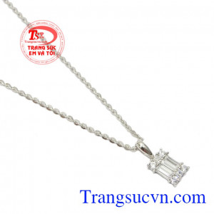 Bộ trang sức thích hợp để làm quà tặng cho bạn gái trong những dịp đặc biệt,Bộ dây nữ vàng trắng thanh lịch