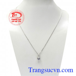 Bộ trang sức nữ vàng trắng dịu dàng 10k kiểu dáng đơn giản, thanh lịch,Bộ trang sức nữ vàng trắng dịu dàng