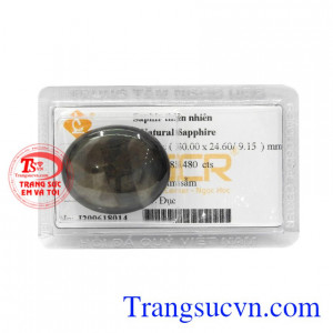 Đá Sapphire ép vỉ phát lộc thiên nhiên có giấy kiểm định đá quý uy tín.