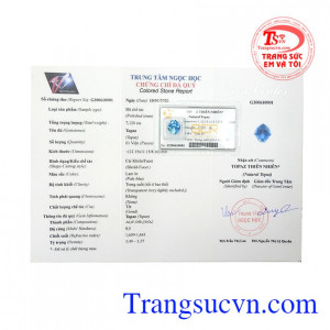 Đá Topaz chất lượng bền đẹp.