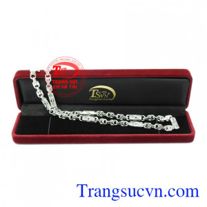 Dây chuyền nam bạc kiểu cách