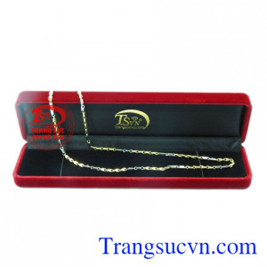 Dây chuyền nam vàng lịch lãm bảo hành uy tín.