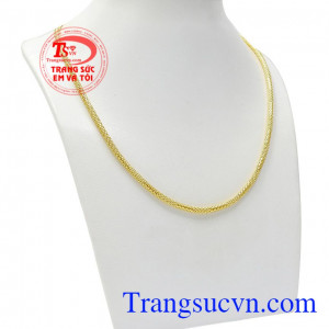 Dây chuyền vàng thời trang được chế tác từ vàng tây 10k chất lượng,Dây chuyền vàng thời trang