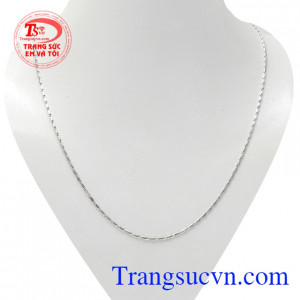 Dây chuyền vàng trắng tinh tế