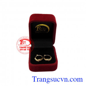 Hoa tai vàng cách điệu bền đẹp, giao hàng toàn quốc. 