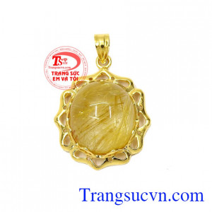 Mặt dây thạch anh tóc rực rỡ