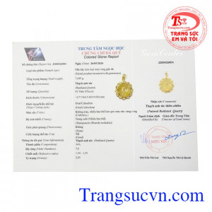 Mặt dây thạch anh tóc rực rỡ