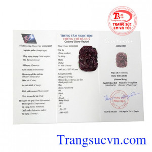 Ngoài ra, rồng còn có thể gây mưa, giúp cho mùa màng bội thu, cây cối sinh trưởng và phát triển nhờ đó giúp nhân gian sung túc, no đủ. Mặt rồng ruby thịnh vượng