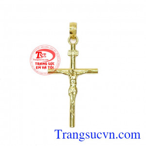 Mặt Thánh Giá Chúa-Vàng 10k là sản phẩm được chế tác tỉ mỉ, đường nét mềm mại bằng công nghệ 3D hiện đại nhất,Mặt Thánh Giá Chúa-Vàng 10k
