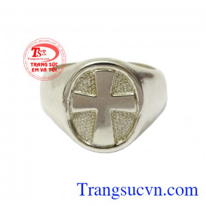 Sản phẩm không chỉ là món đồ trang sức mà còn mang đến phước lành cho người đeo,Nhẫn nam bạc thánh giá
