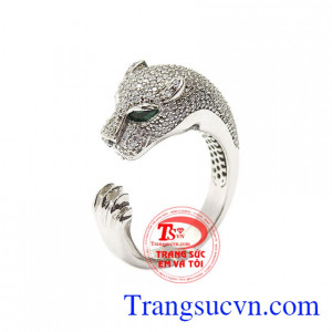 Nhẫn nam báo trắng đẳng cấp