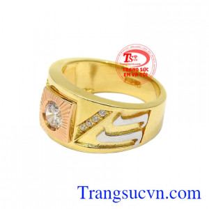 Nhẫn nam vàng là biểu tượng của một người đàn ông thành đạt, thành công trong cuộc sống và sự nghiệp.