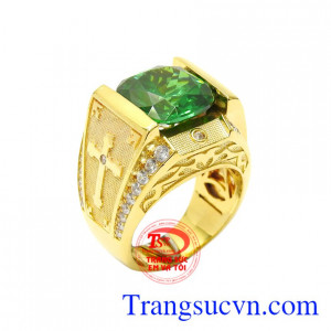 Nhẫn nam vàng thành đạt là sản phẩm được chế tác 3D công nghệ cao, đường nét tinh xảo.