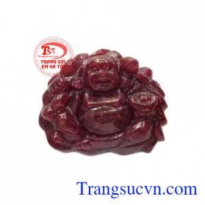 Phật di lặc ruby kim tiền