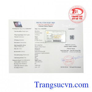 Trang sức Em và Tôi nhận chế tác 3D các sản phẩm trang sức theo yêu cầu của từng khách hàng. Viên topaz trắng may mắn