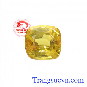 Sapphire vàng là viên đá hàng đầu được giới kinh doanh cực ưa chuộng bởi khả năng thu hút tài lộc,Viên Sapphire vàng chiêu lộc