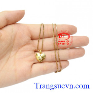 Bộ mặt dây trái tim mến thương hạnh phúc lứa đôi.